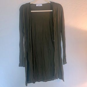 Carly Jean Los Angeles Olive Basic Cardigan Size XS